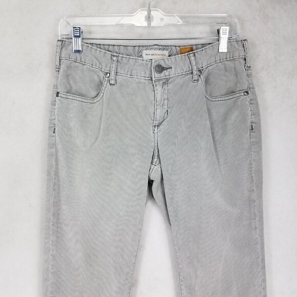 Anthropologie Pilcro & The Letterpress Size 29 Gray Vintage Slim Corduroy Jeans - Picture 3 of 11